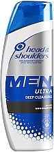 Deep Cleansing Anti-Dandruff Shampoo with Activated Charcoal - Head & Shoulders Men Ultra — photo N1