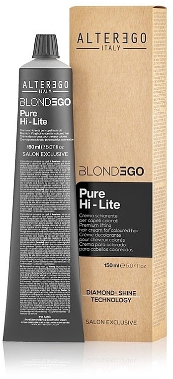 Bleaching Cream for Colored Hair - Alter Ego Be Blonde Pure Hi-Lite — photo N1