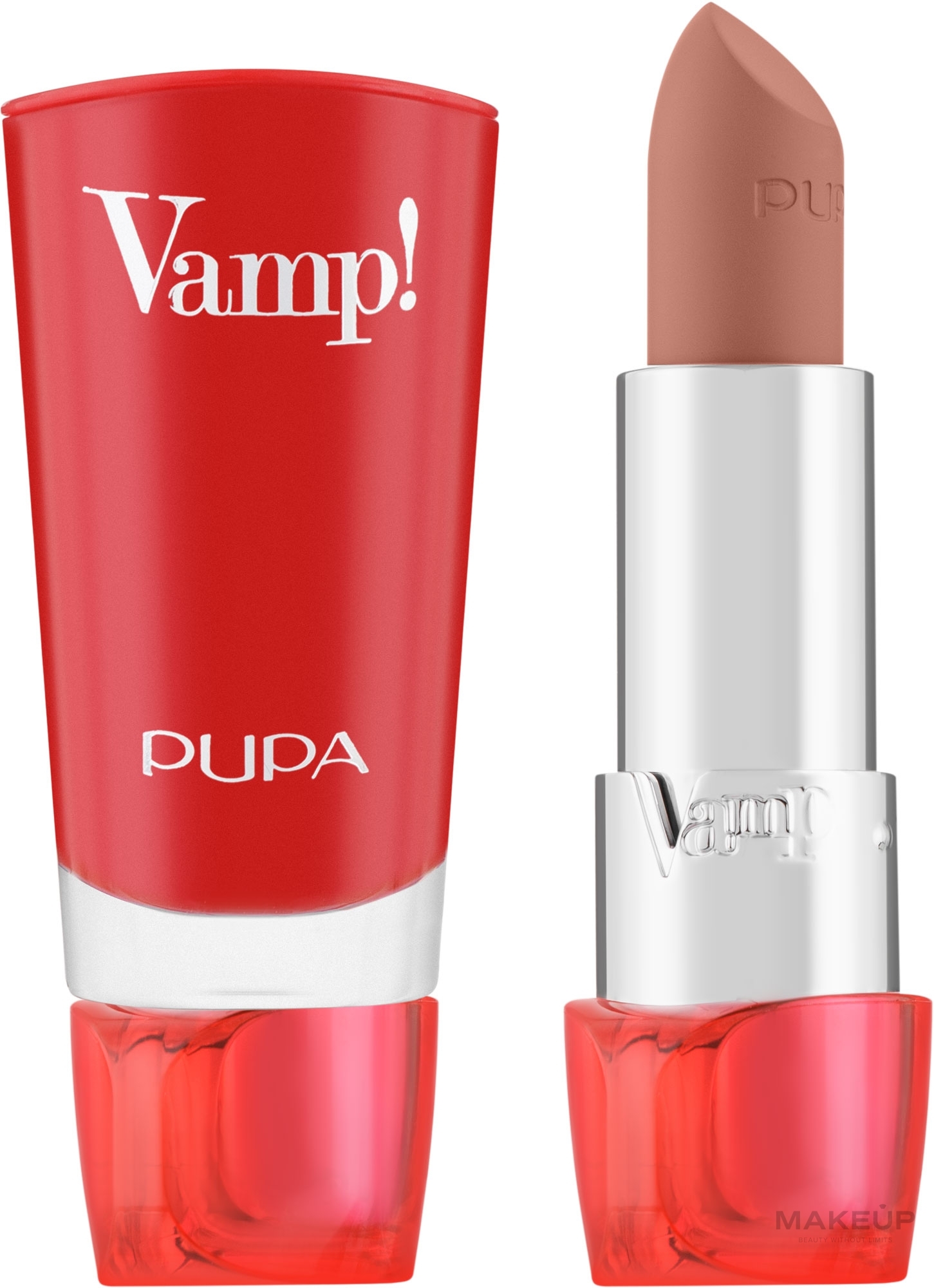 Volume Lipstick - Pupa Vamp! Lips Plumping — photo 100 - Naked Skin