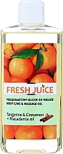 Massage & Care Oil "Tangerine & Cinnamon + Macadamia Oil" - Fresh Juice Energy Tangerine&Cinnamon+Macadamia Oil — photo N1