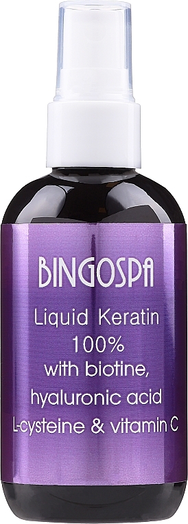 Liquid Hair Keratin - Bingospa Liquid 100% Keratin with Biotine — photo N1