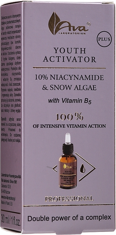 Niacinamide & Snow Algae with Vitamin B5 Youth Activator - Ava Laboratorium Youth Activator Niacinamide & Snow Algae With Vitamin B5 — photo N10