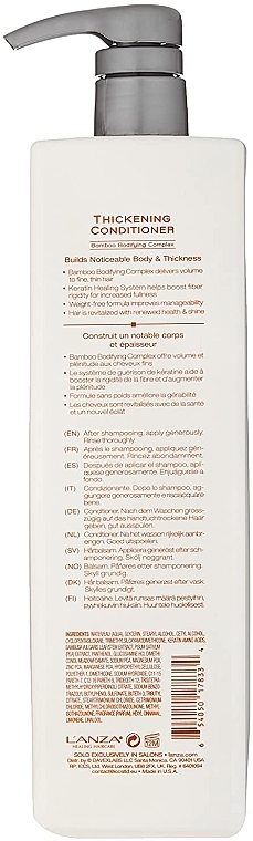 Hair Volume Conditioner - L`ANZA Healing Volume Thickening Conditioner — photo N5