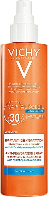 Sunscreen Spray - Vichy Capital Soleil Beach Protect High Protection Anti Dehydration Spray — photo N1