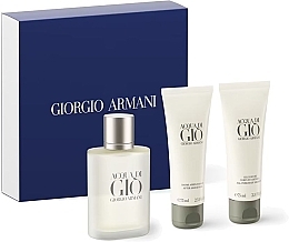 Fragrances, Perfumes, Cosmetics Giorgio Armani Acqua Di Gio Pour Homme - Set (edt/50 ml + sh/gel/75 ml + ash/balm/75 ml)