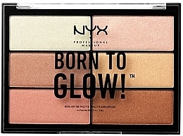 Highlighter - NYX Professional Makeup Born to Glow Highlighting Palette — photo N3