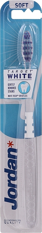 Soft Toothbrush, clear-white - Jordan Target White — photo N5