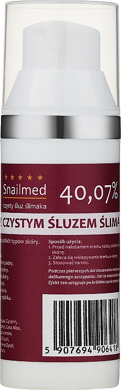 Intensive Moisturizing Night Cream - Snailmed — photo N5