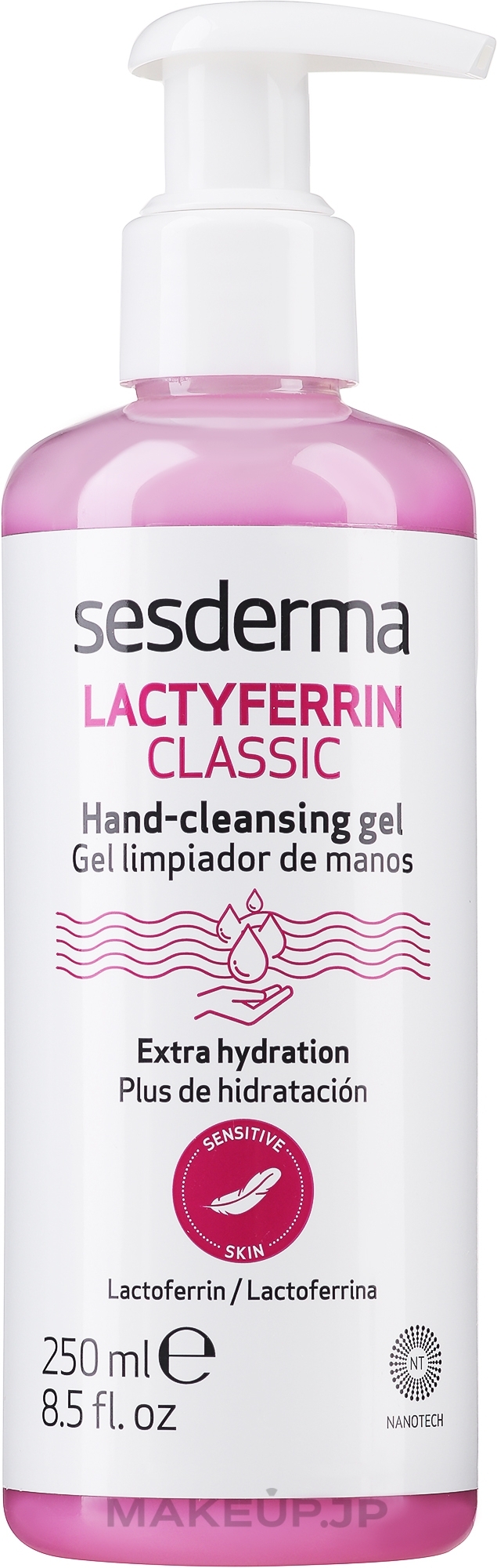 Antibacterial Hand Sanitizer Gel - SesDerma Laboratories Lactyferrin Sanitizer Hand Sanitizer Gel — photo 250 ml