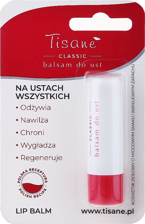 Lipstick Hygienic, blister - Farmapol Tisane Classic Lip Balm — photo N1