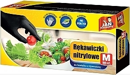 Nitrile Gloves, black, size M - Jan Niezbedny — photo N2