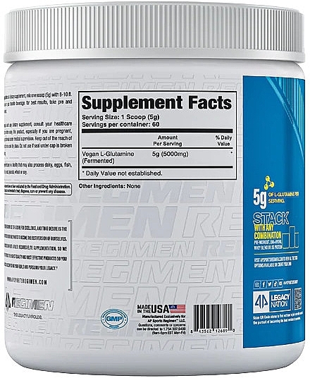 Dietary Supplement "Glutamine" - AP Sports Regimen Glutamine — photo N2