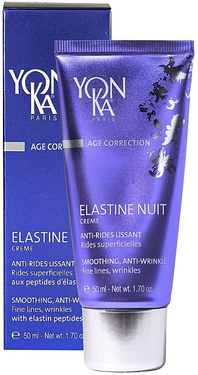 Night Face Cream - Yon-ka Age Correction Elastine Nuit Smoothing Anti-Wrinkle Cream — photo N2