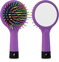 Volumizing Hair Brush "Rainbow Brush", fuchsia - Laskovaya — photo N8