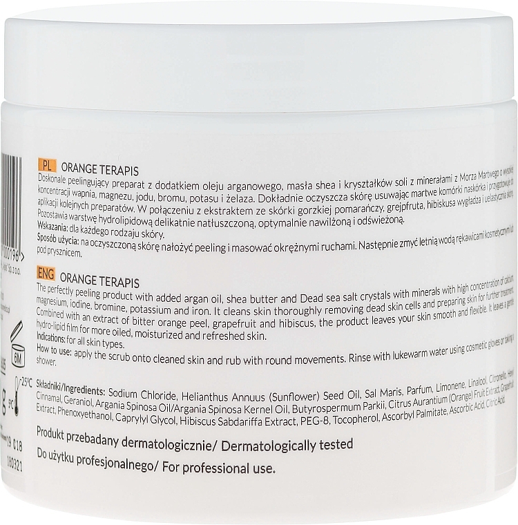 Body Scrub - APIS Professional Orange Terapis Orange Salt Body Scrub With Dead Sea Minerals — photo N2