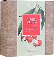 Maurer & Wirtz 4711 Aqua Colognia Lychee & White Mint - Set (edc/50ml + sh/gel/75ml) — photo N2