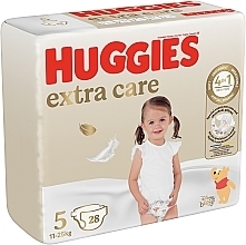 Extra Care Diapers, size 5, 11-25 kg, 28 pcs. - Huggies — photo N2