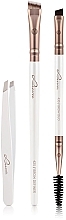 Eye & Brow Brush Set with Tweezers - Luvia Cosmetics Prime Brow Kit Prime Vegan — photo N5