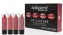 Fragrances, Perfumes, Cosmetics Set - Bellapierre Lip Culture 4 Pack Matte Lipsticks (l/stick/4x3.5g)