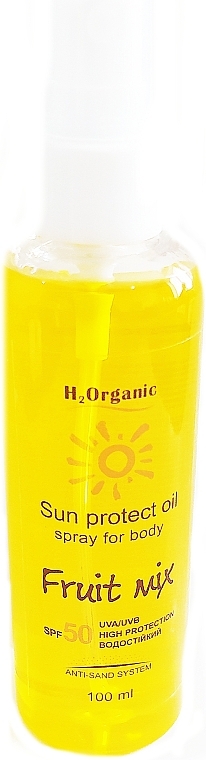 Sunscreen Body Spray SPF50 - H2Organic Sun Protect Oil Fruit Mix SPF50 — photo N6