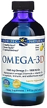 Dietary Supplement with Lemon Taste in Liquid "Omega 3D" - Nordic Naturals Omega 3D — photo N1