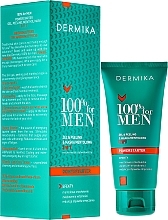 Fragrances, Perfumes, Cosmetics Facial Gel, Peeling and Mask 3 in 1 - Dermika 100% For Men Powerstarter Gel & Peeling & Menthol Mask 3 in 1