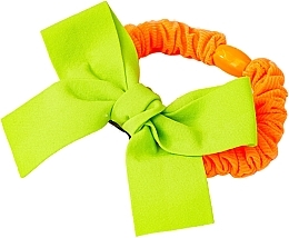 Hair Tie with Bow, orange - Lolita Accessories — photo N4
