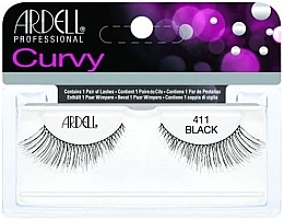 False Lashes - Ardell Curvy Lash Black 411 — photo N4