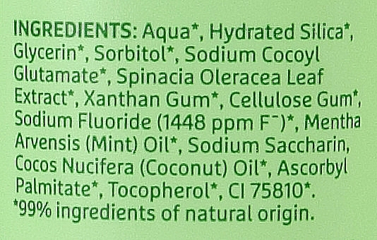 Spinach Toothpaste - Ecodenta Spinash Power Toothpaste — photo N4