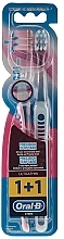 Toothbrushes Set Extra Soft, light blue and pink - Oral-B Ultrathin Precision Gum Care Extra Soft — photo N1