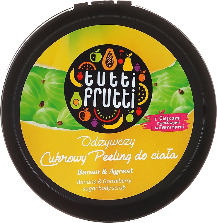 Sugar Body Scrub "Banana and Gooseberry" - Farmona Tutti Frutti — photo N1