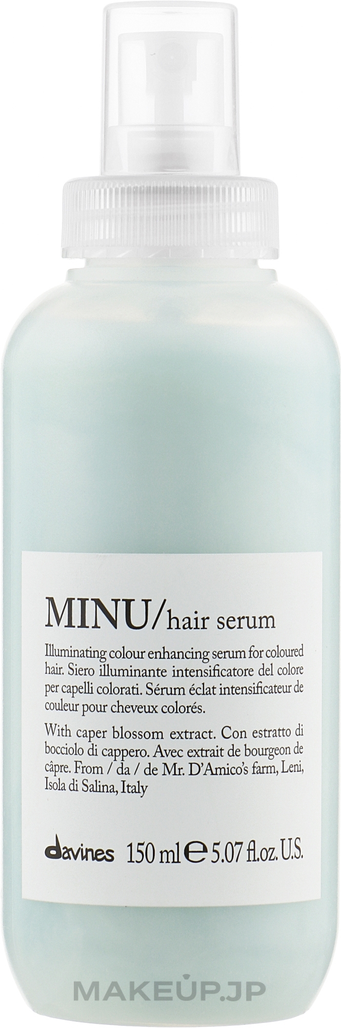 Leave-In Serum for Colored Hair - Davines Minu Illuminating Color Enhancing Hair Serum — photo 150 ml