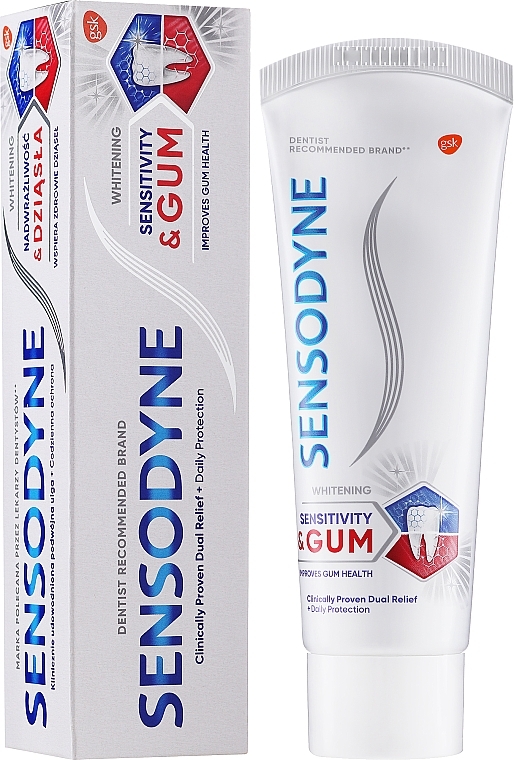 Whitening Toothpaste for Hypersensitive Teeth - Sensodyne Sensitivity & Gum Whitening — photo N1