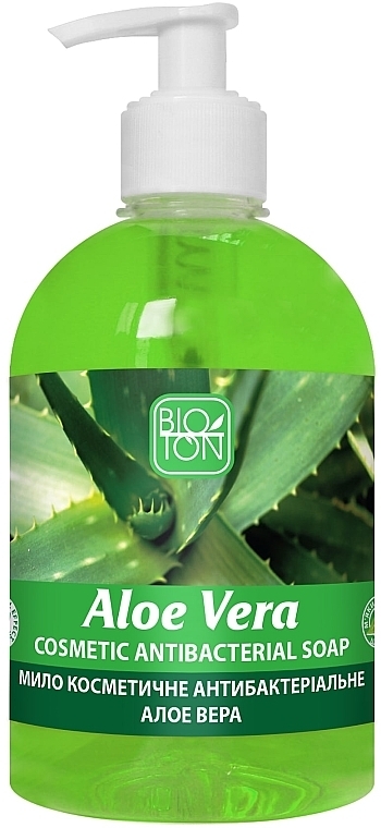 Antibacterial Aloe Soap - Bioton Cosmetics Aloe Liquid Soap — photo N1