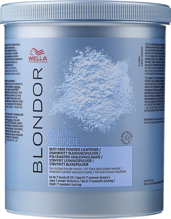 Powder Lightener - Wella Professionals Blondor Multi Blonde Dust-Free — photo N3