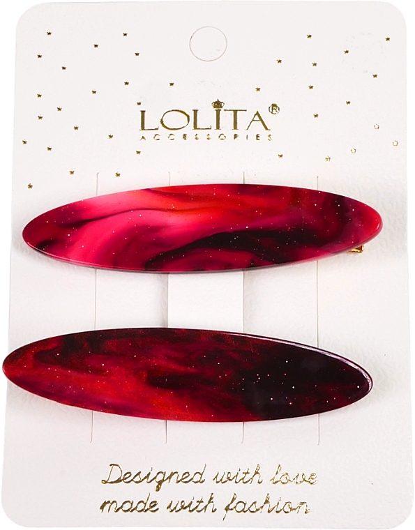 Hair Clips, marble - Lolita Accessories  — photo N1