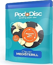 Fragrances, Perfumes, Cosmetics Replaceable Pedicure Discs 240/20 mm - Clavier Medisterill PodoDisc