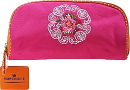 Fragrances, Perfumes, Cosmetics Makeup Bag "Mandala", 98123, pink-orange - Top Choice