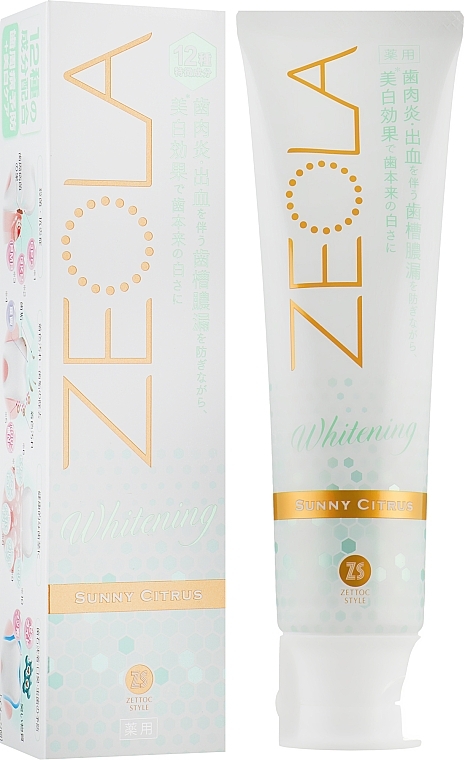 Sunny Citrus Toothpaste - Zettoc Zeola White Sunny Citrus — photo N1