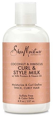 ヘア　ローション - Shea Moisture Coco & Hibiscus Style Milk — photo N2