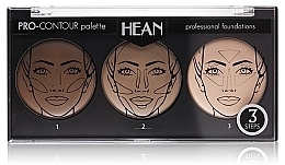 Face Contour Palette 3 Colors - Hean Pro-Countour Palette — photo N4