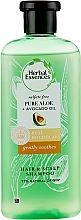 Sulfate-free Shampoo - Herbal Essences Gently Soothes Pure Aloe + Avocado Oil — photo N1