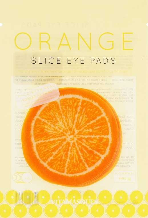 Orange Slice Eye Patch - Vitamasques Eye Patches Orange — photo N1