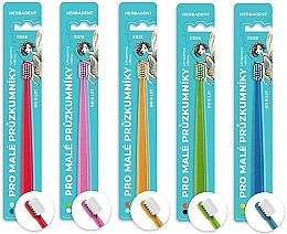 Fragrances, Perfumes, Cosmetics Kids Toothbrush, ultra-soft, up to 8 years, green - Herbadent Kids Toothbrush