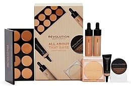 Fragrances, Perfumes, Cosmetics Set, 6 products - Revolution Pro Beauty All About That Base Box Light-Medium