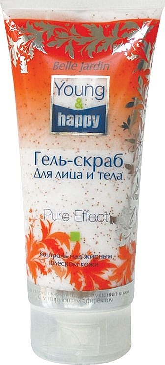 Face & Body Gel Scrub - Belle Jardin Young & Happy Pure Effect Gel — photo N1