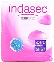 Fragrances, Perfumes, Cosmetics Sanitary Pads, 20 pcs. - Indasec Dermoseda Compresses Incontinence Extra