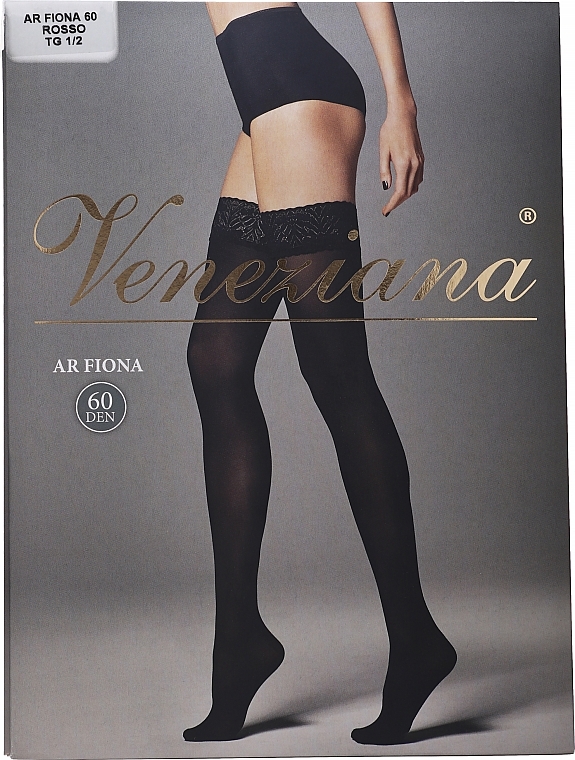 Ar Fiona Women Stockings, 60 Den, red - Veneziana — photo N1