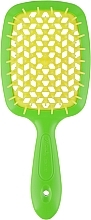 Fragrances, Perfumes, Cosmetics Hairbrush, green with yellow - Janeke Superbrush