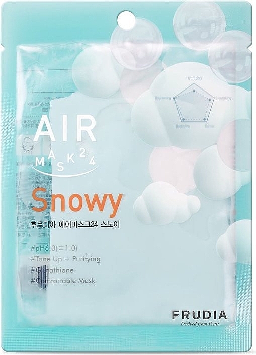 Renewing Creamy Face Mask - Frudia Air Mask 24 Snowy — photo N1